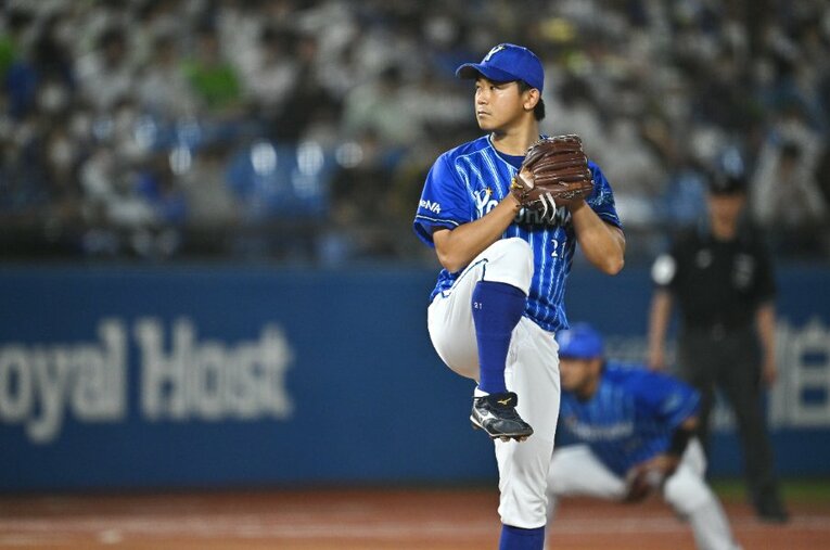 9月25日、ヤクルトの優勝がかかる一戦に登板した今永。今季ノーヒットノーランも達成したエース左腕がシーズンを振り返った ／ photograph by Hideki Sugiyama