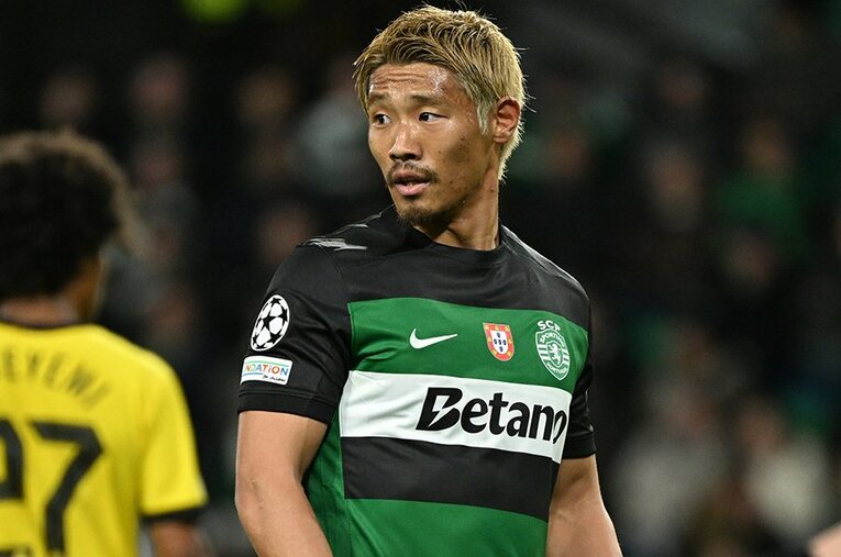 2月、CLドルトムント戦での守田英正。日本代表MFに待つ未来はポルトガル名門残留か、それとも他リーグへのステップアップか ／ photograph by Kiichi Matsumoto
