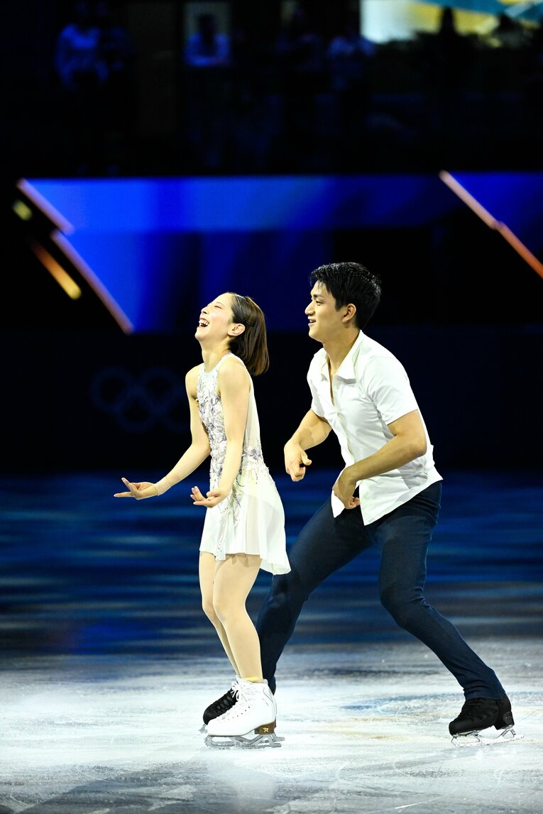 【りくりゅうレア写真】エキシビションでの仲睦まじい2人　©Asami Enomoto/JMPA