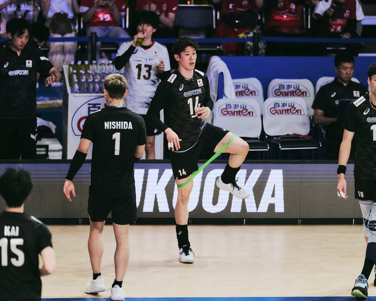 石川祐希（VNLスロベニア戦）©︎Yuki Suenaga