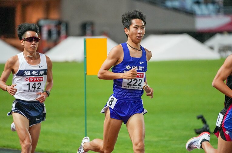 昨年、惜しくも東京五輪出場が叶わなかった遠藤日向。先日の日本選手権で優勝を果たし、オレゴン世界陸上の切符を手にした ／ photograph by Satoshi Wada