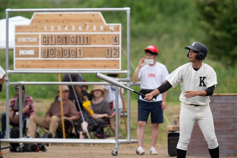 駒大苫小牧チームの3番・一塁手、中澤竜也 ©Masaki Fujioka