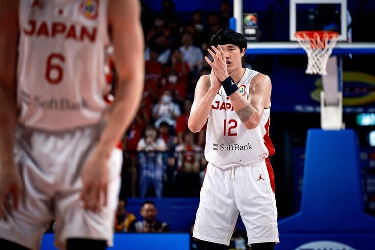 W杯フィンランド戦の渡邊雄太　©FIBA
