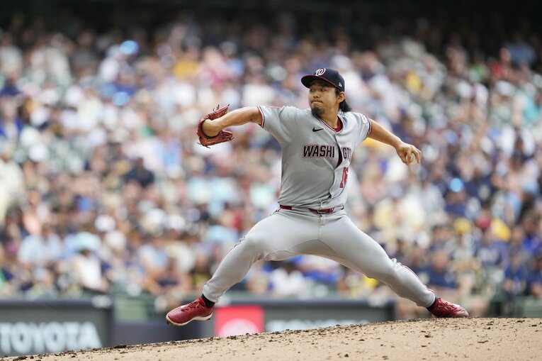 現地7月12日、2度目の登板は4回を4安打3失点で勝敗が付かなかった ©Getty Images