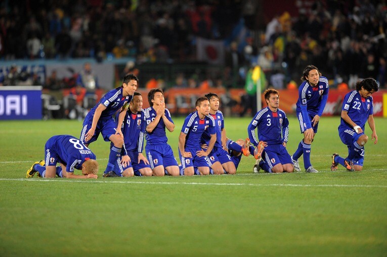 PK戦で決着がついたパラグアイ戦後には号泣してしまったという　©JMPA