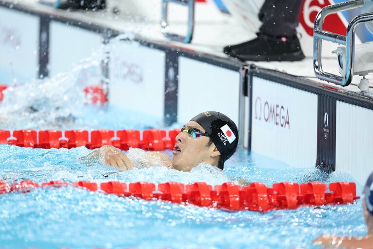 400ｍ個人メドレーで7位に入った瀬戸。序盤は王者・マルシャンを猛追するなど200ｍに期待を抱かせる泳ぎだった　©Ryosuke Menju/JMPA