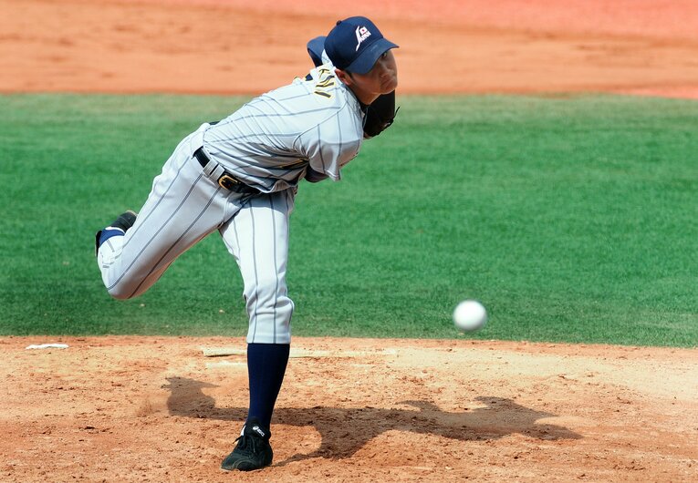 力投する大谷　©Getty Images