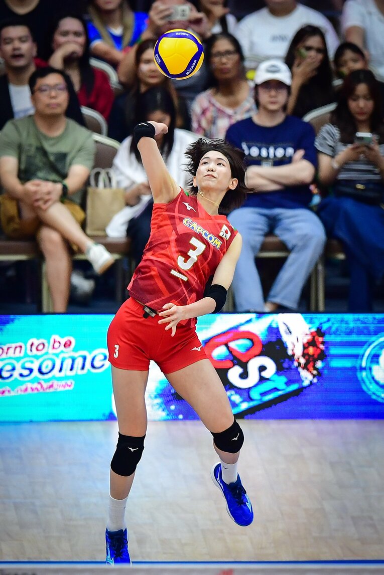 古賀紗理那（VNLファイナル準決勝・ブラジル戦）　©︎Volleyball World