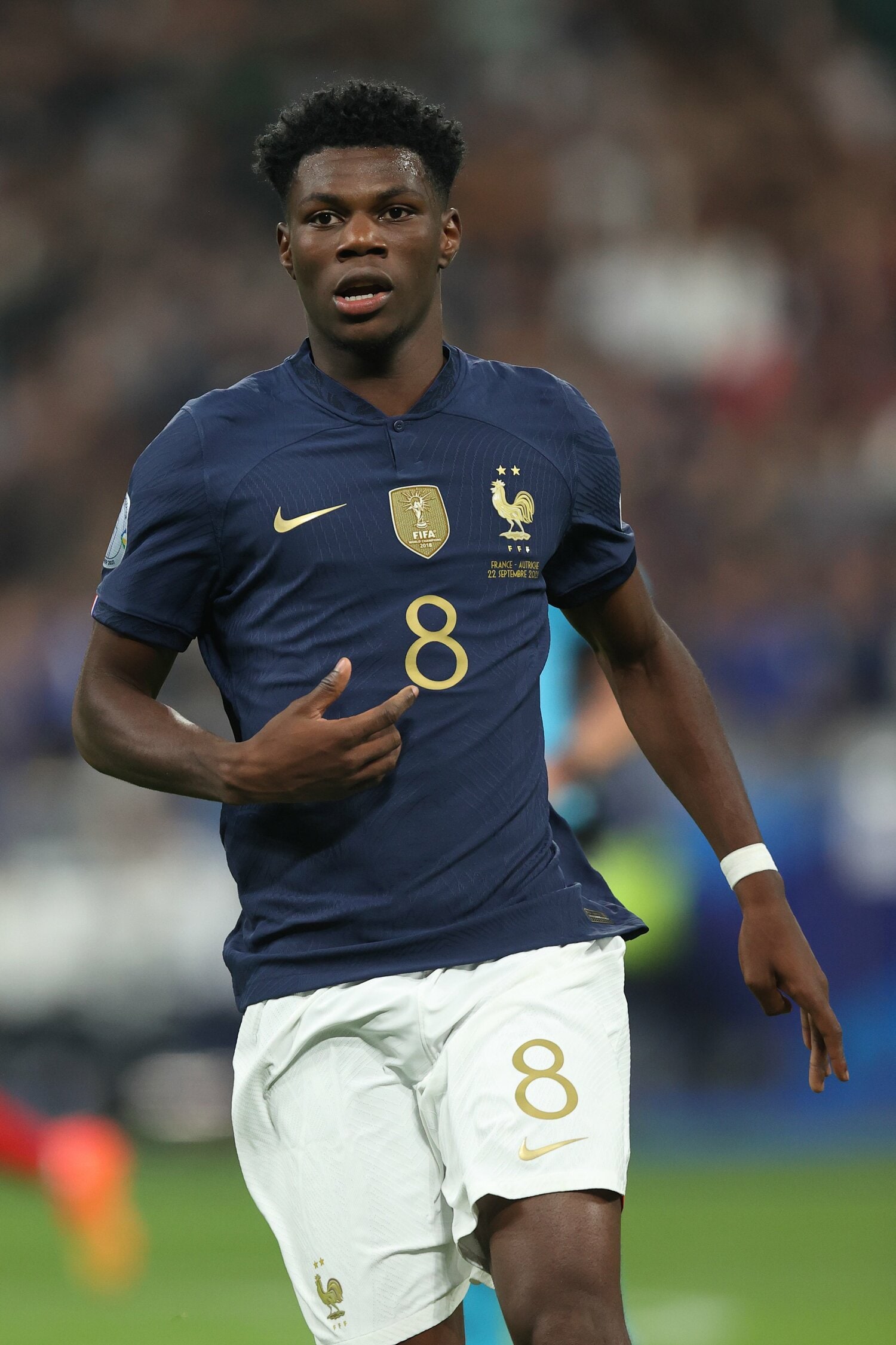 昨年9月にA代表で初出場したオーレリアン・チュメアニ。22歳にしてフランス代表を変える存在になれるか　©Getty Images