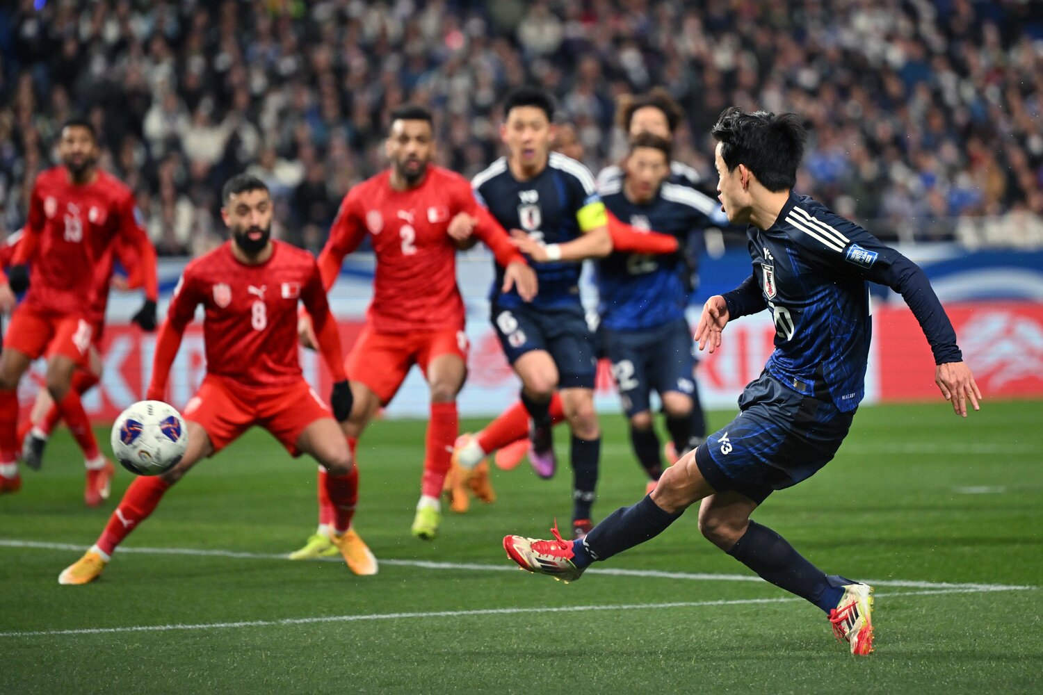 久保の追加点　©Kenta Harada/Getty Images