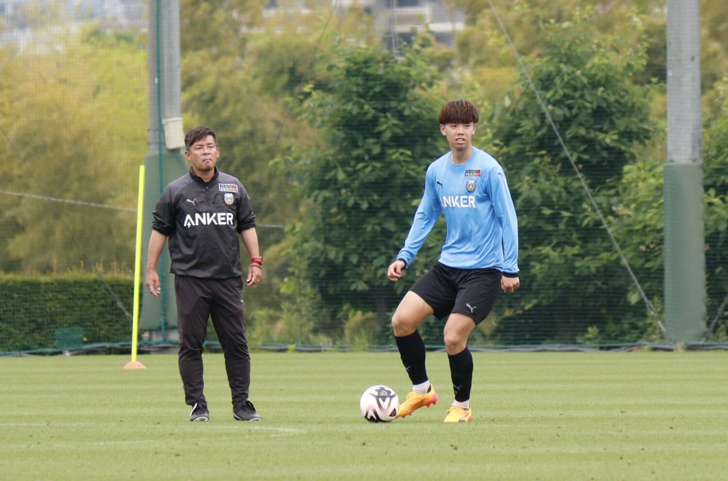 高井幸大に期待を寄せる川崎フロンターレの鬼木達監督 ©︎Masanori Kikuchi