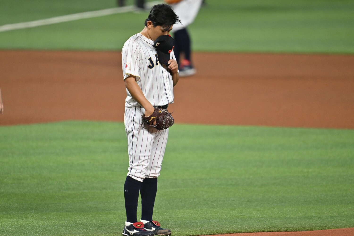 WBC決勝の先発マウンドに上がった今永　©Naoya Sanuki