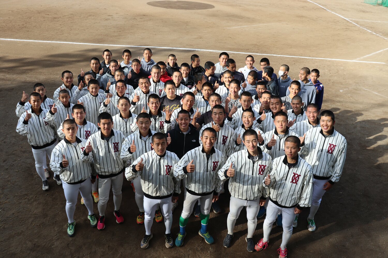 今年の甲子園出場を決めた九州学院メンバーたち　©Yuki Kashimoto