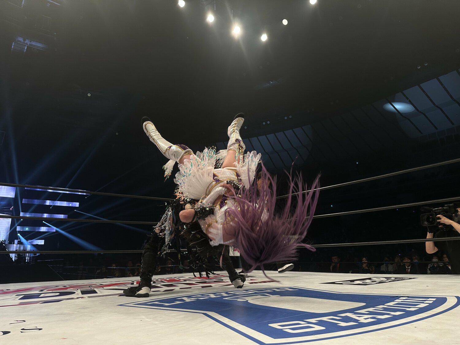 上谷が最後に放ったのは、たむの必殺技「トワイライト・ドリーム」だった　©Norihiro Hashimoto