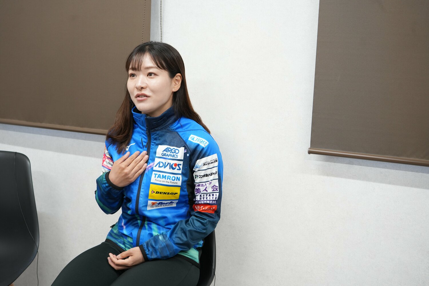 「カーリングを通してたくさんの経験を積ませてもらった」と語る吉田　©︎Soichiro Takeda