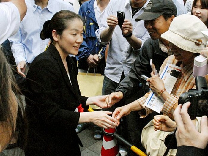 谷亮子の参院選出馬で、“決断”を迫られる全柔連。~「当選しても現役続行」の波紋~<Number Web> photograph by KYODO