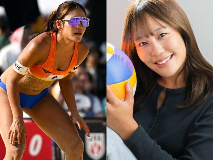 あの“春高ヒロイン”がまさかのビーチ挑戦「水着や自分の体型…日焼けも気にしていなかった」元共栄学園高・菊地真結24歳が明かす「“のあまゆ”結成秘話」＜Number Web＞ photograph by Asami Enomoto