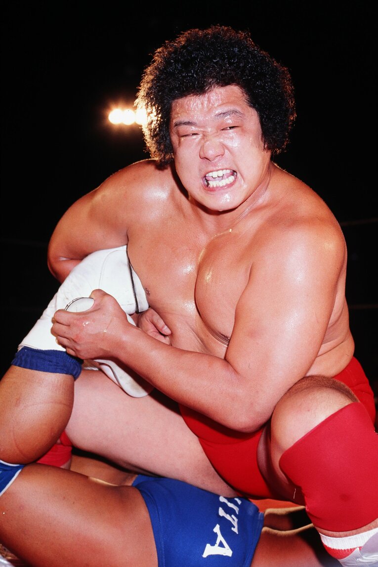 日本で初めてアメリカ式のブーイングを浴びたマイティ井上　©AFLO