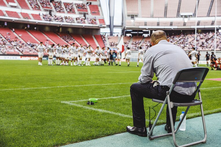 エディー・ジョーンズHC　©︎Kiichi Matsumoto