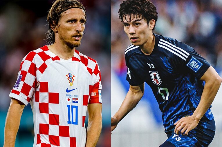 アクション数において、田中はモドリッチに肉薄している　©Kiichi Matsumoto