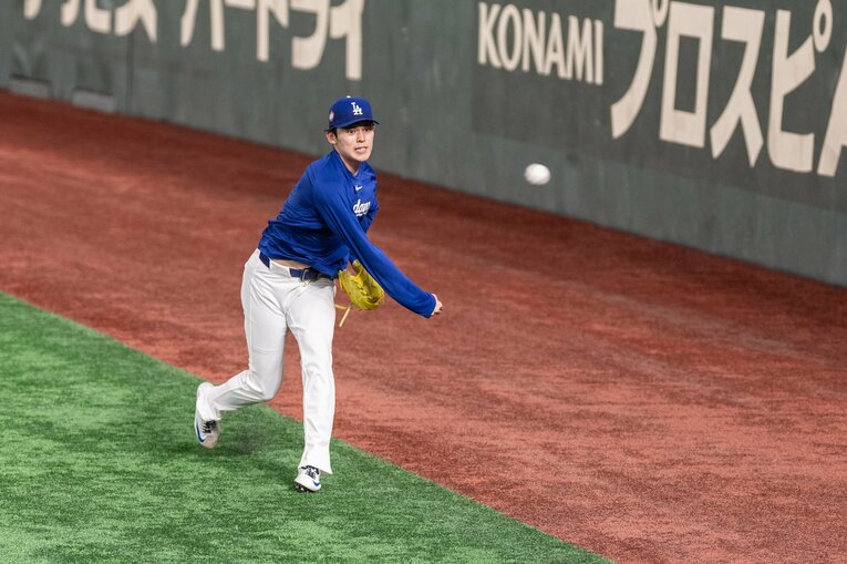 【最新フォト】MLB開幕シリーズ2025　大谷翔平らドジャース軍団は東京ドームでのびのびと調整　©︎Nanae Suzuki
