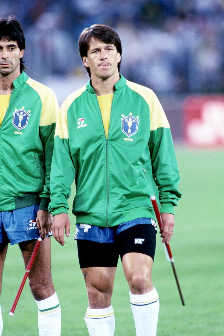 1990年イタリアW杯でのドゥンガ　©Juha Tamminen//AFLO
