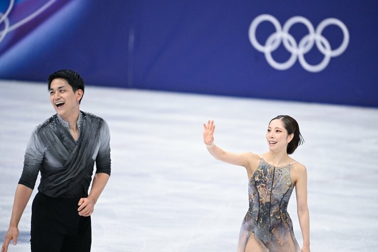 【団体戦ペア】団体戦フリーで世界歴代3位の155.55点をマークしたりくりゅうペアの圧巻の演技　©Asami Enomoto／JMPA