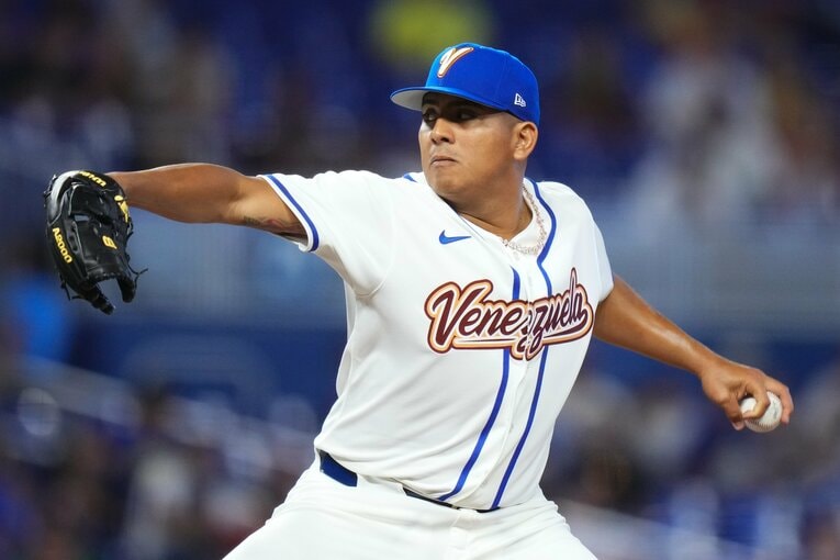 昨季はフィリーズに所属、今季はレッドソックスに移籍するベネズエラ代表のスアレス　©Getty Images