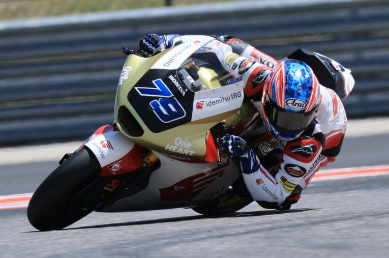 昨シーズンに引き続き、出光・ホンダ・チーム・アジアからMoto2クラスに参戦する小椋。アメリカズGPではMoto2クラスで2回目の2位を獲得 ／ photograph by Satoshi Endo