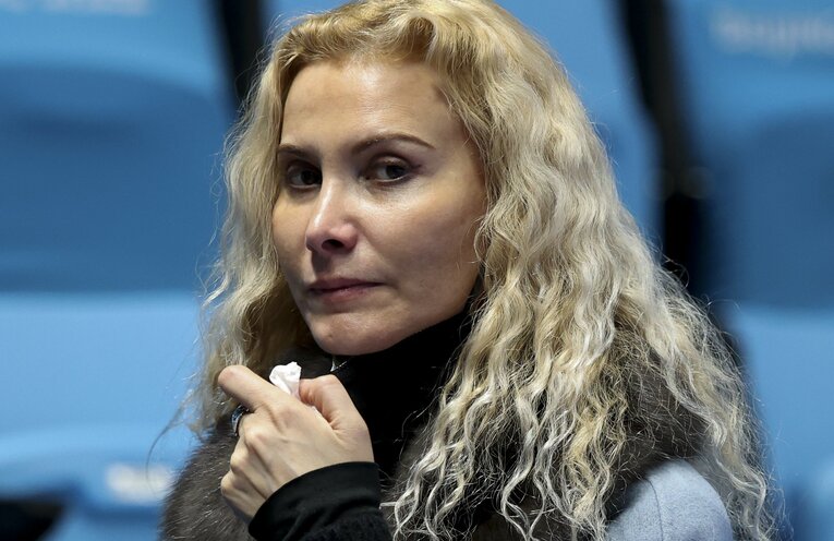 ワリエワを指導するエテリ・トゥトベリーゼ　©Getty Images