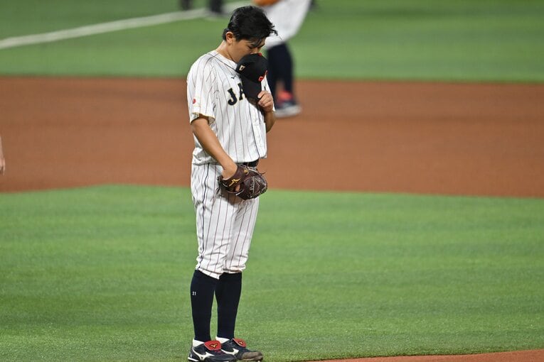 WBC決勝の先発マウンドに上がった今永　©Naoya Sanuki