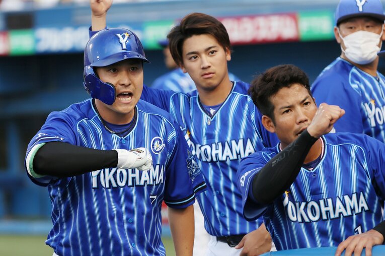 2022年7月1日、先制弾を放ち歓喜の「デスターシャ」　©JIJI PRESS