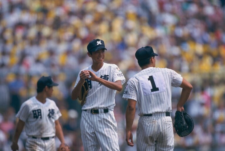 1998年甲子園。マウンドに立つ高橋一正（元ヤクルト）　©Hideki Sugiyama