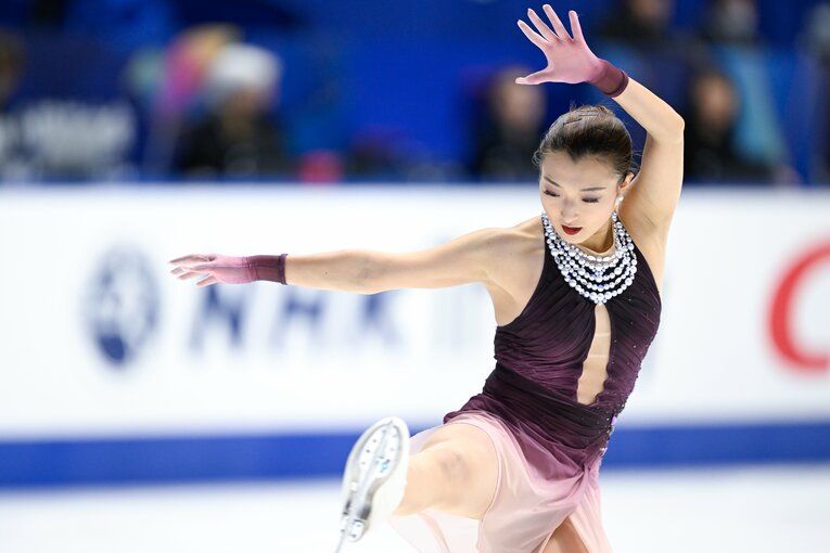 NHK杯で圧巻の演技を見せ、優勝を果たした坂本花織　©Asami Enomoto