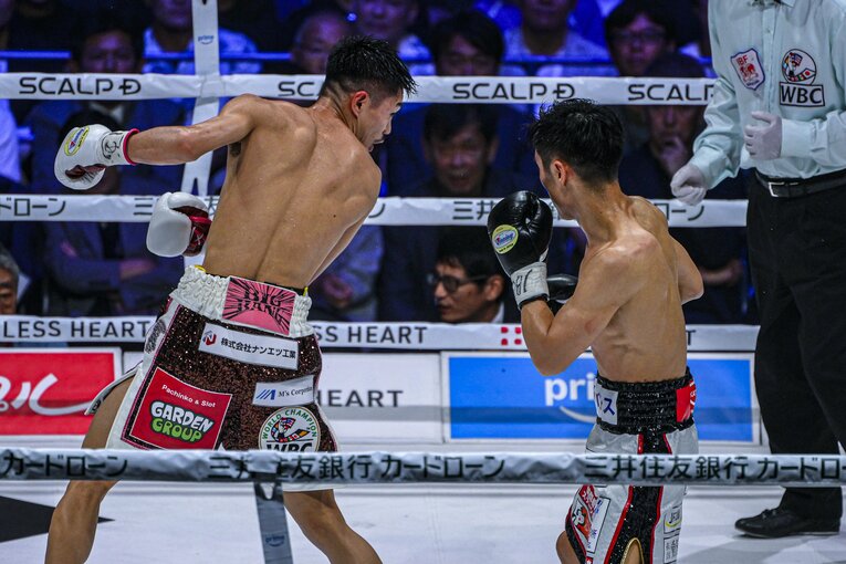 中谷潤人vs.西田凌佑（WBC・IBF世界バンタム級王座統一戦） ©Takuya Sugiyama