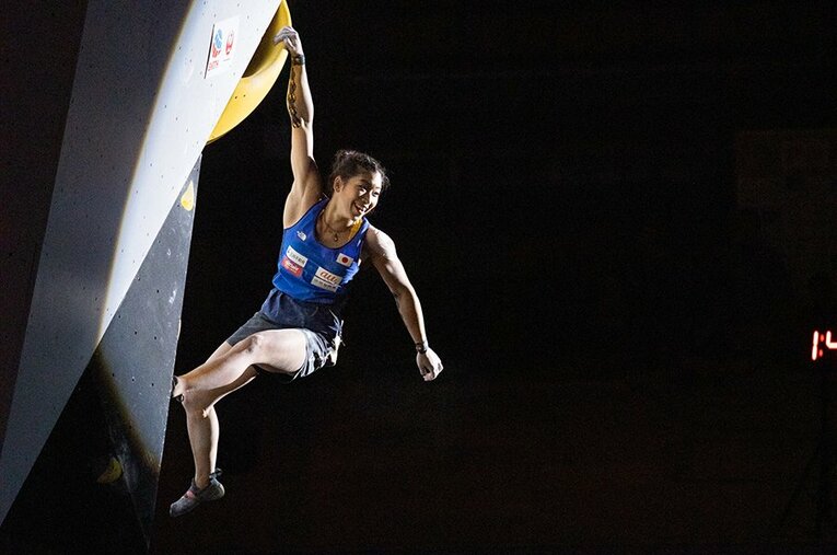 8月のクライミング世界選手権で5位だった野中生萌も、急転直下で代表決定？ ／ photograph by Kenichi Moriyama