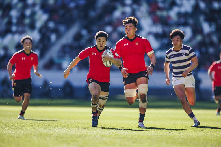 準決勝の明大戦では前半は拮抗した勝負だったが後半で帝京大が一気に突き放した　©Kiichi Matsumoto