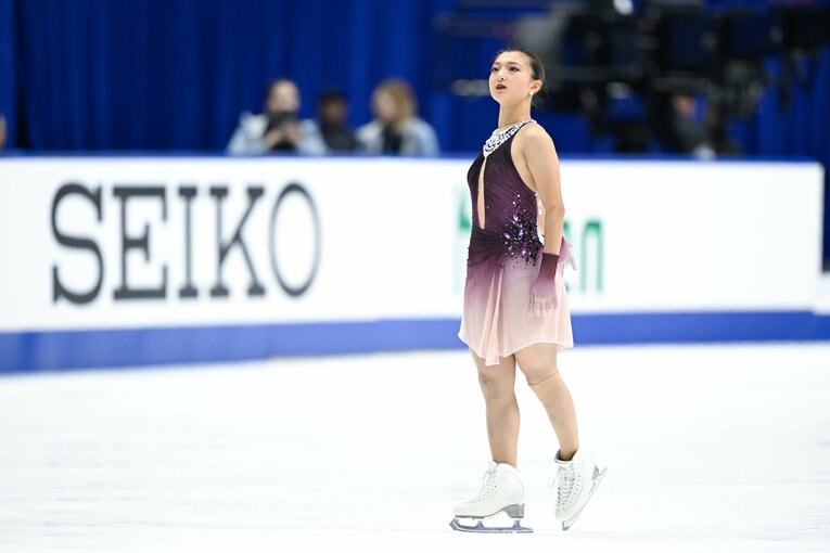 NHK杯で圧巻の演技を見せ、優勝を果たした坂本花織　©Asami Enomoto