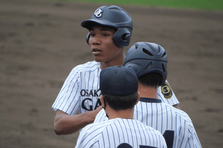 強肩強打の外野手として高い身体能力が評価されるエドポロ・ケイン（大阪学院大） ／ photograph by PPAB-lab.