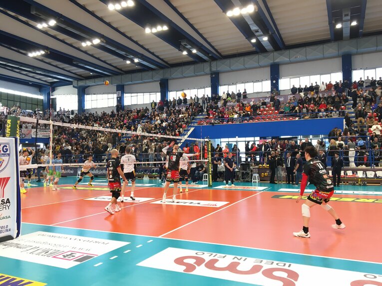 2月9日、ペルージャ石川祐希（セリエA／グロッタッツォリーナ戦）©︎Takashi Yuge