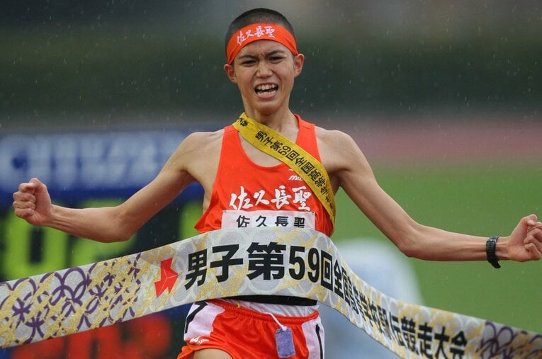 2008年、佐久長聖高の全国高校駅伝初優勝ではアンカーを務めた大迫傑。しかし2009年には怪我の影響で不調が続いていた ／ photograph by JIJI PRESS