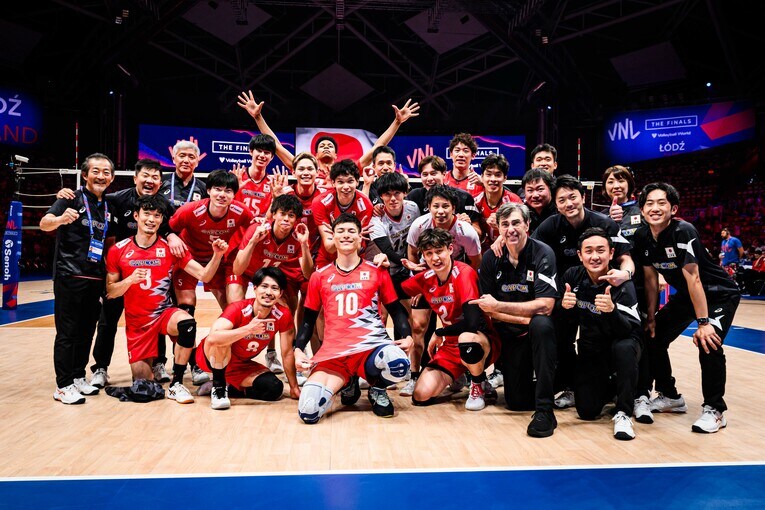 VNL準々決勝カナダ戦　©︎Volleyball World