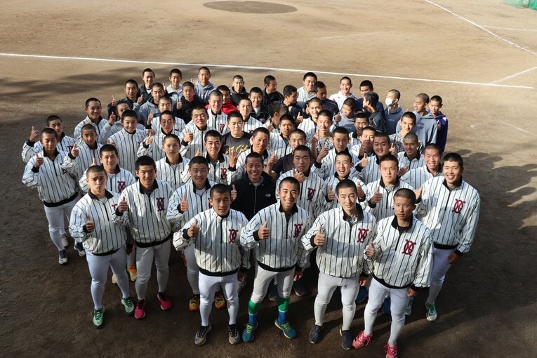 今年の甲子園出場を決めた九州学院メンバーたち　©Yuki Kashimoto