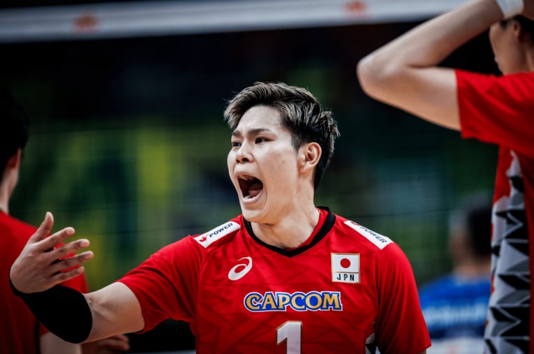 西田有志（VNLセルビア戦）©︎Volleyball World