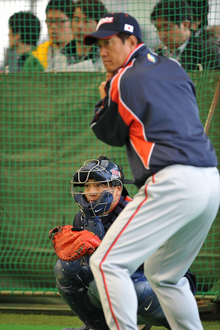 原辰徳監督と城島健司　©︎Hideki Sugiyama