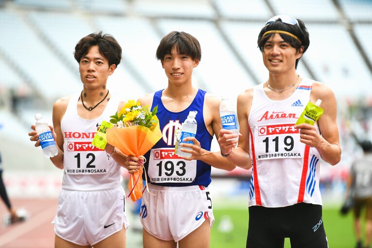 今年の日本選手権トップ3人は参加標準記録もクリアし、東京五輪出場を決めている　©Asami Enomoto