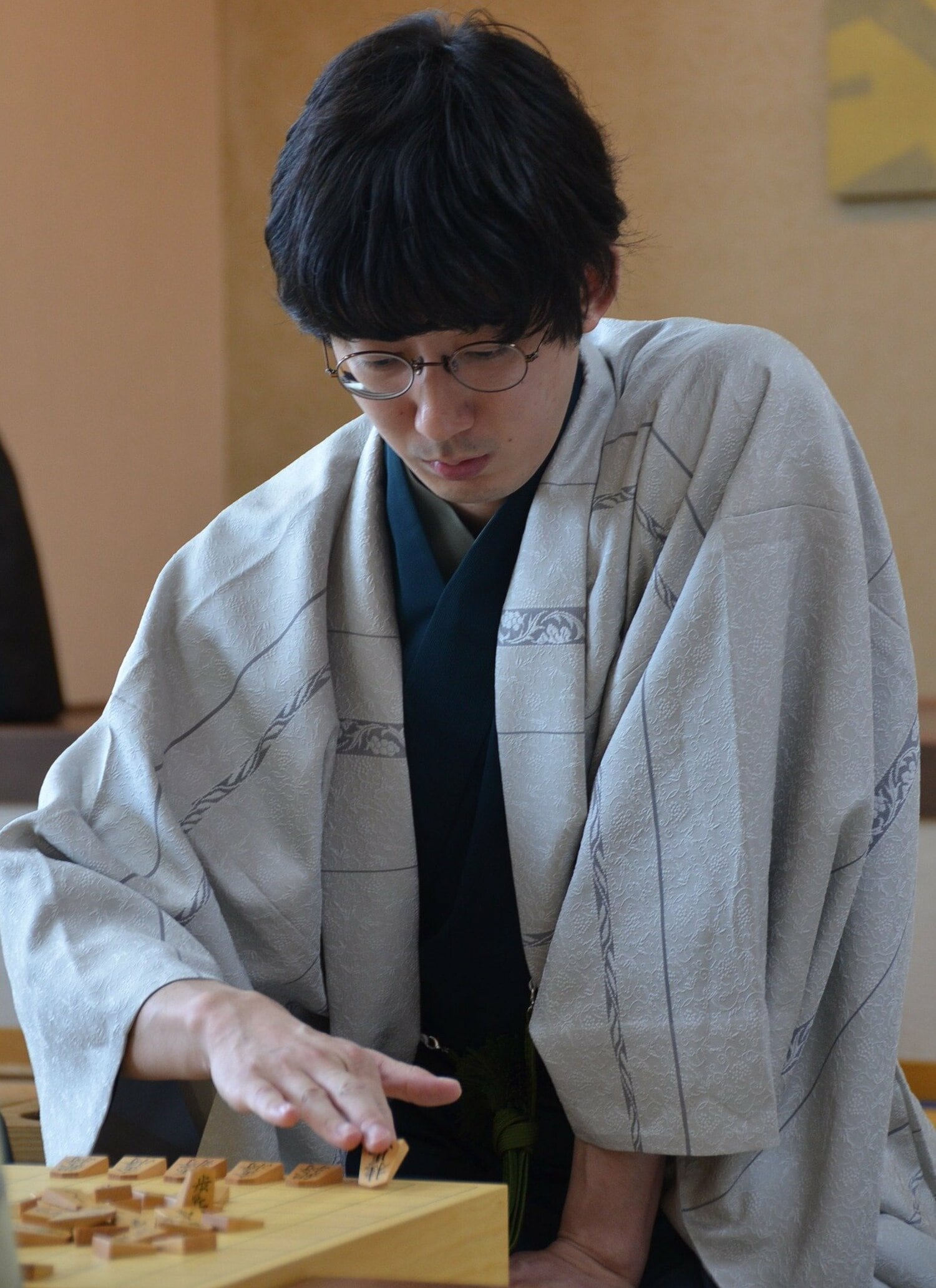 棋聖戦第3局の杉本　©日本将棋連盟