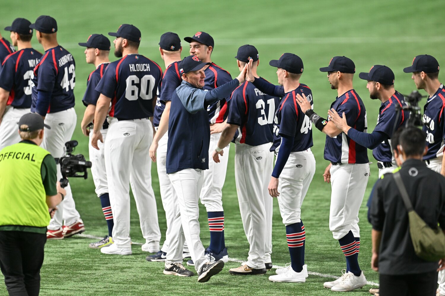 チェコ代表はしっかりとした野球を東京ドームの舞台で見せた　©Naoya Sanuki