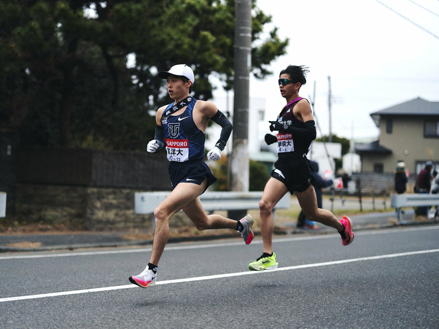 4区区間2位の力走を見せた松山 ©Yuki Suenaga