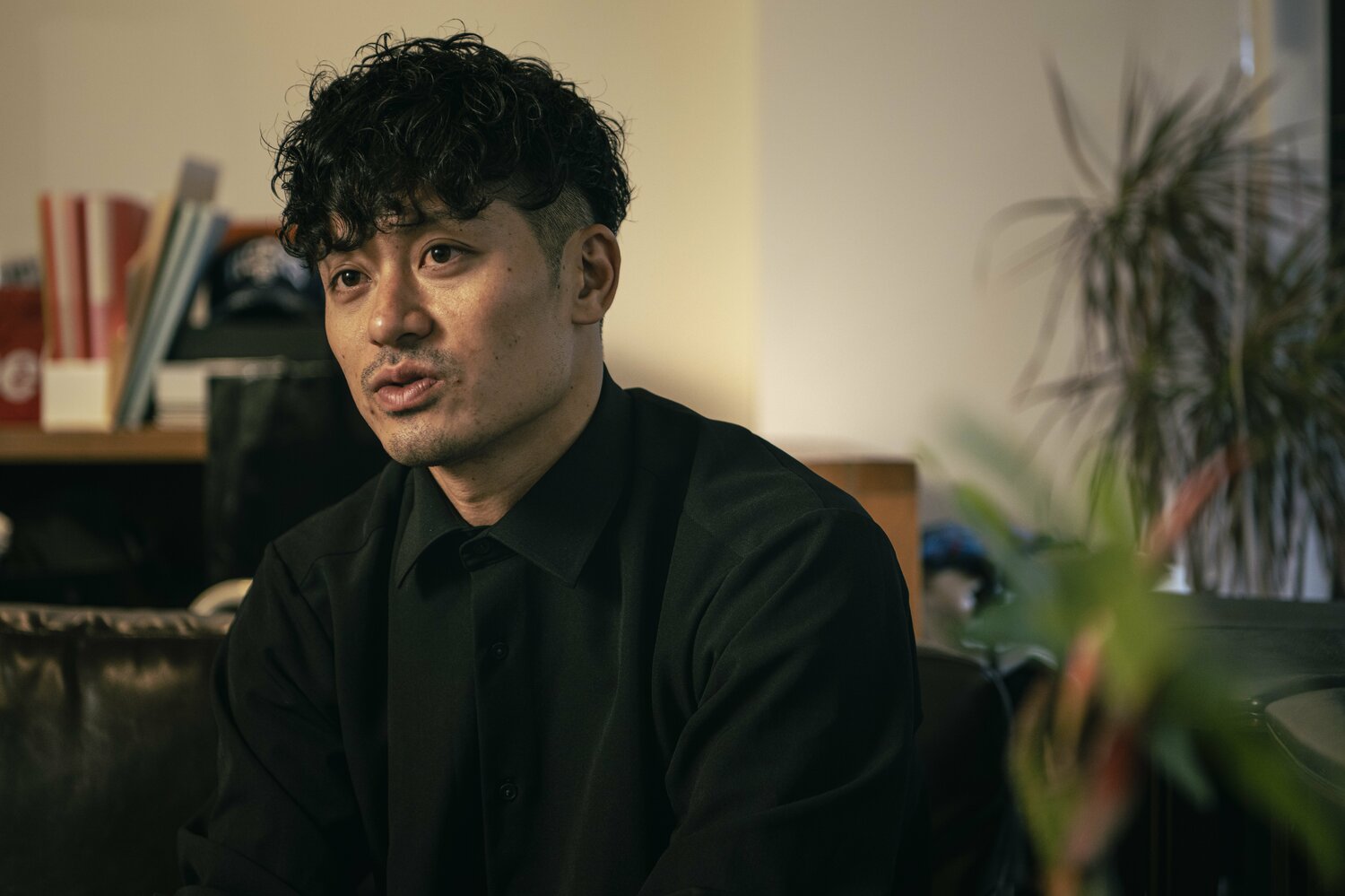 インタビューに答える坂本誠志郎 ©Takuya Sugiyama